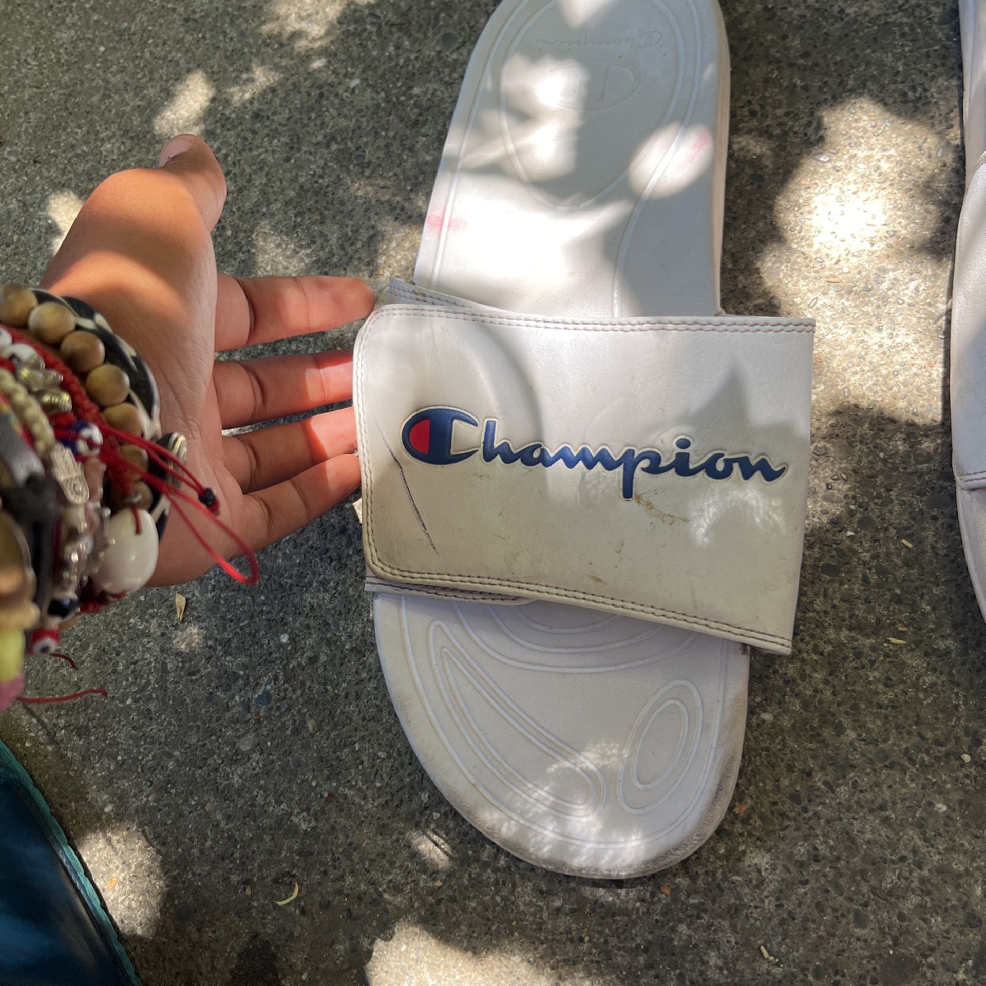 used champion slippers $10 size 13