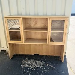 wood shelving unit