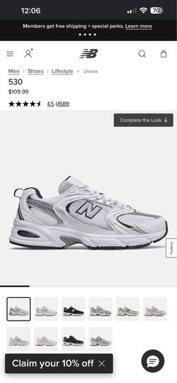 New Balance 530 White Blue Men’s size 9.5