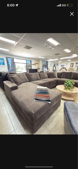 (ANY COLOR) Fully Customizable Plush Sectional Set