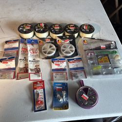 Mixed Lot Of Clean Freshwater Fishing Gear - Lures, Hooks, Tackle, Line & More
