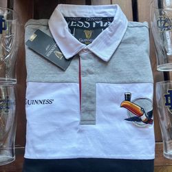 Guinness Toucan Rugby Shirt Size Large