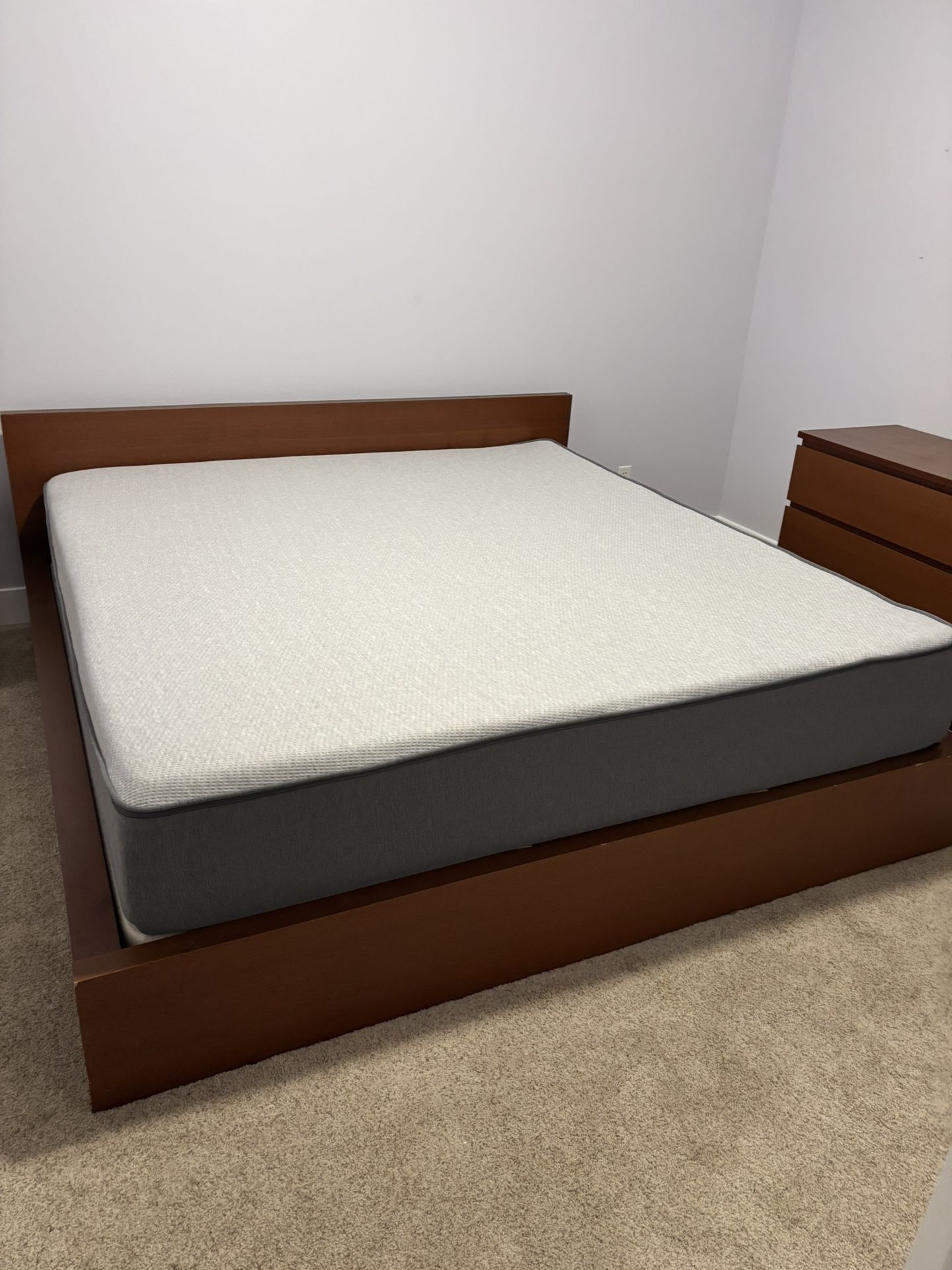 King Bed Frame And Nightstand 