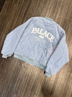 Palace Skateboards Quilted Jacket Chill Blue Size Large