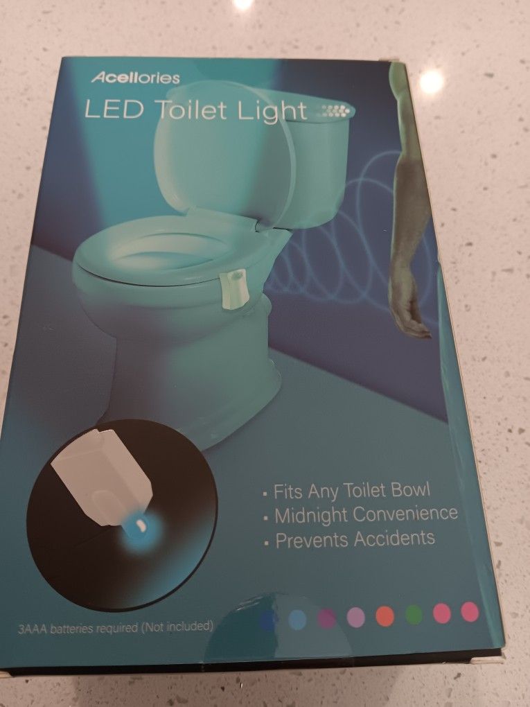 New Motion Activated LED Toilet Light