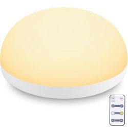 Baby Night Light,Touch Control for Baby Nursery with Remote and Timer - Rechargeable and Portable for Breastfeeding,Dimmable Nursery Light with 2 Colo