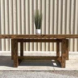 Custom Built Dining Table Solid wood Farmhouse Set Modern Rustic Bench Country Oval Round Counter Breakfast Height  Farm House 