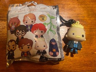 Wizarding world of Harry Potter, fantastic beasts, Gilderoy Grindelwald, figure bag clip