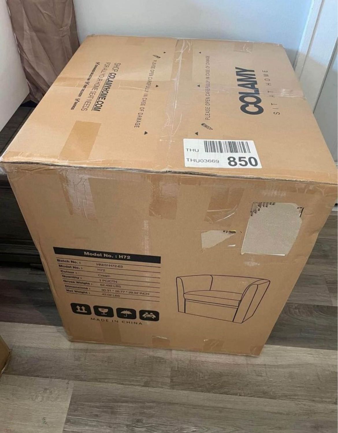 Chair with Storage Ottoman