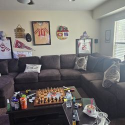 Large Brown Sectional