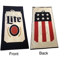 Miller Lite Beach Towel.