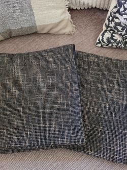 Black Euro Pillow Covers