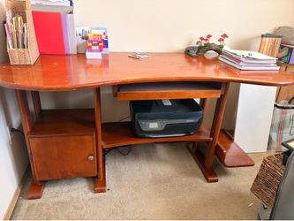 Solid wood desk