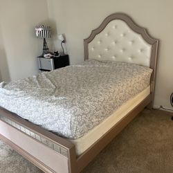 Rose Gold Bed And Dresser Set