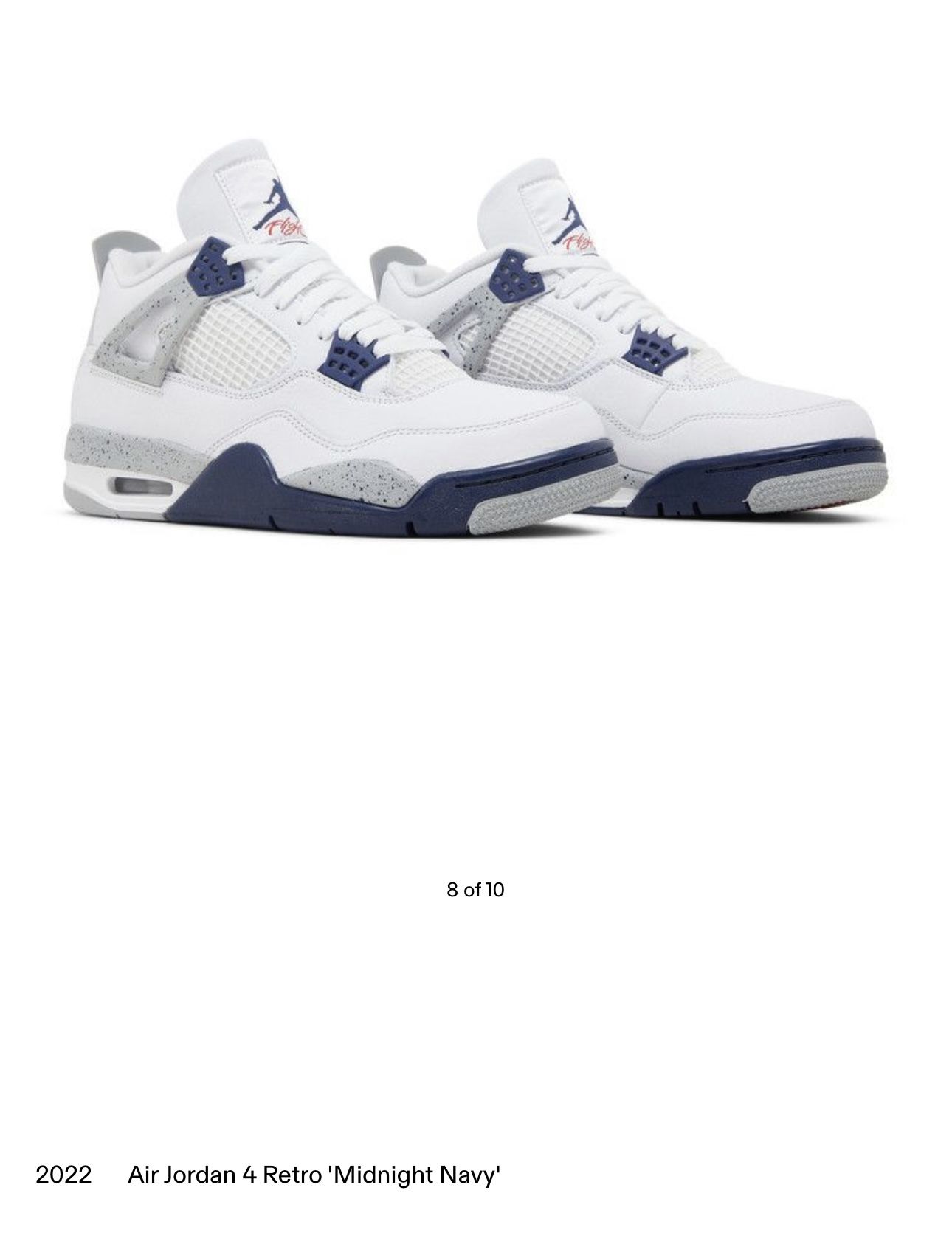 Jordan Retro 4 Midnight Blue 