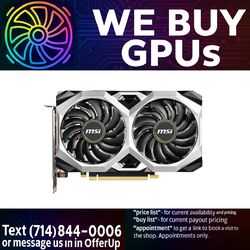 MSI GTX 1660 SUPER VENTUS XS OC - Professionally Refurbished - 3 Month Warranty - Local Business - Fixed Price