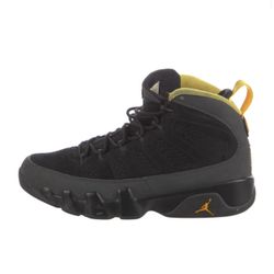 Jordan 9 Retro black Charcoal University GOld 