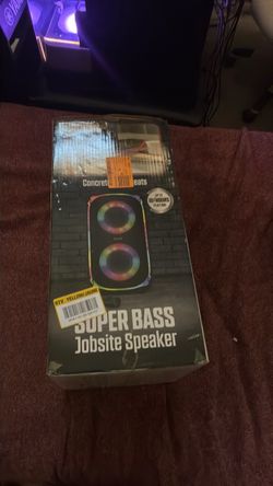 Concrete Beats Super Bass Jobsite Speaker