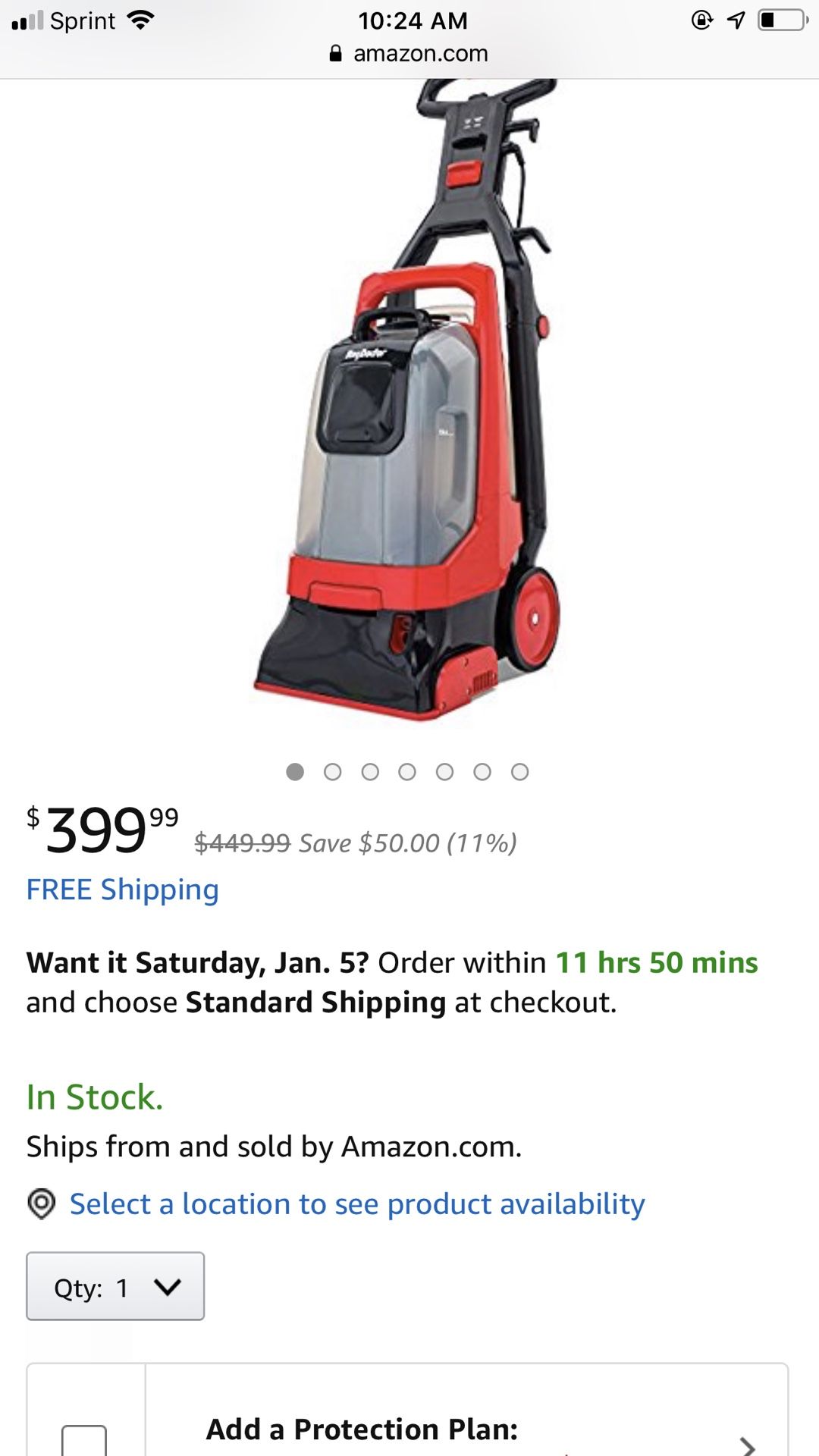 Commercial carpet cleaner rug doctor deep cleaner for Sale in