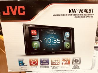 JVC KW-V640BT Double DIN Bluetooth SiriusXM Ready DVD/CD/AM/FM Car Stereo w/WebLink