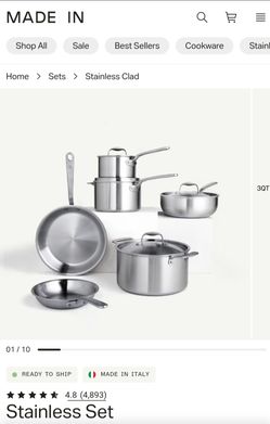 Made in Stainless Steel cook set