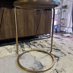 West Elm Gold Side Table