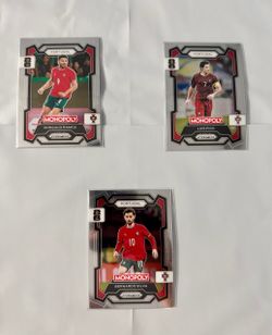 Panini Prizm Monopoly Portugal Soccer Cards Lot of 3