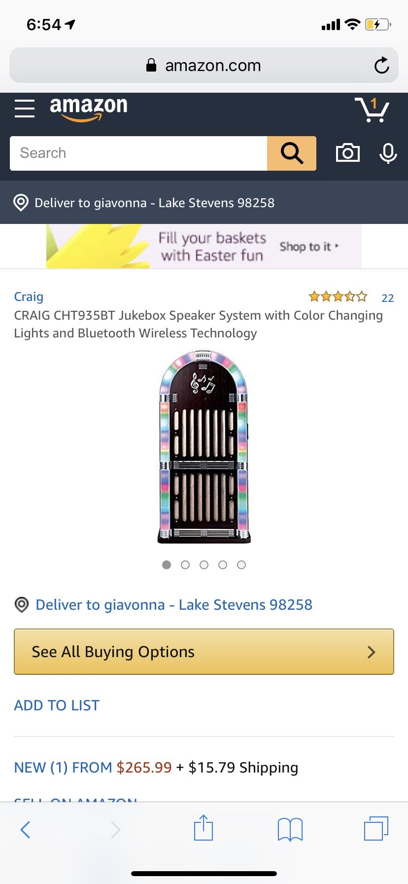 Jukebox Bluetooth speaker