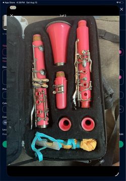 Pink Slade Clarinet with Case