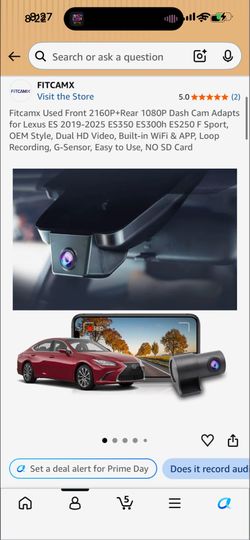Cam Adapts for Lexus ES