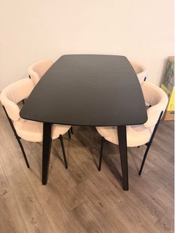 Table and 4 chairs