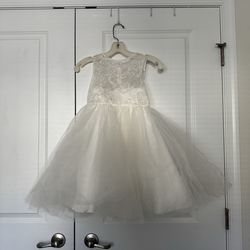 Miama Girls' Ivory Lace Bodice Tulle Party Dress size 7