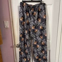 Mens Size XXL Guardians of the Galaxy Groot Theme Pajama Pants.  Made Of 100% Polyester.  Brand new never worn hanging in the closet .  