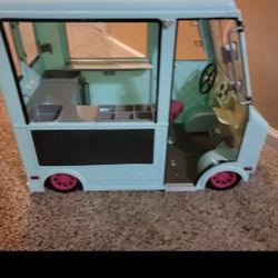Our Generation Sweet Stop Ice Cream Truck With Electronics For 18 In Doll