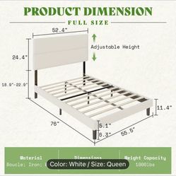 Queen Size Bed Frame & Mattress