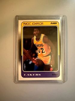 Magic Johnson 1988 fleer card