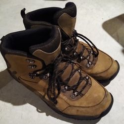 Waterproof Leather Hiking Boots - Sz 13