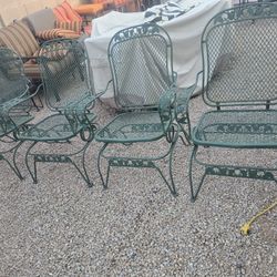 $200 IRON 4 ROCKING CHAIRS 