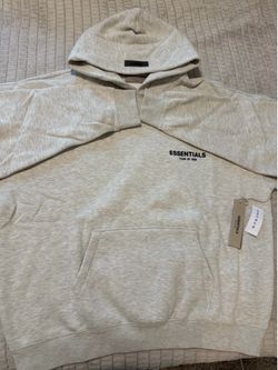 Essentials Light Grey Hoodie  - Size XL