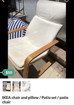 IKEA lounge chair, patio chair