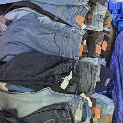 60 Pair Jeans Levi's Mainly Some Vintage Bundle Lot 