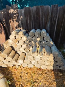 Concrete cylinder bricks