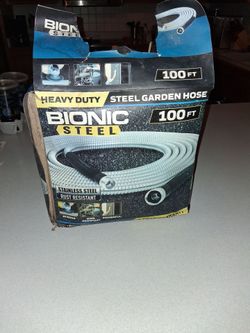 BIONIC STEEL STAINLESS STEEL RUST RESISTANT 100 FOOT HOSE NEW NEVER USED