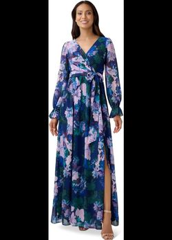 New Adrianna Papell Floral Chiffon Dress Size 2