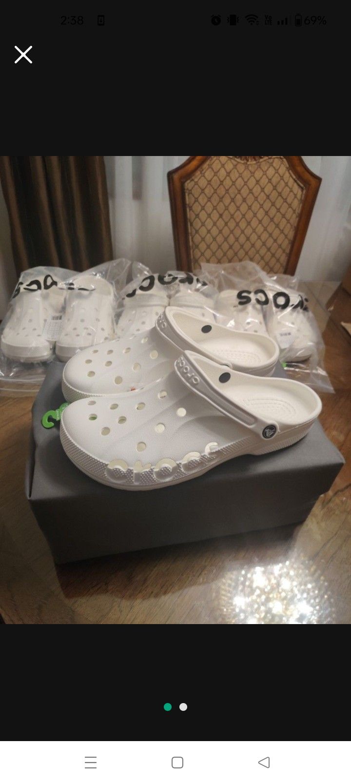 White Crocs