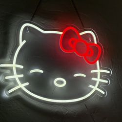 LED Light Up Hello Kitty Sign