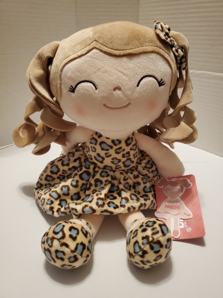 Leopard Girl Plush Doll (12inch Tall)