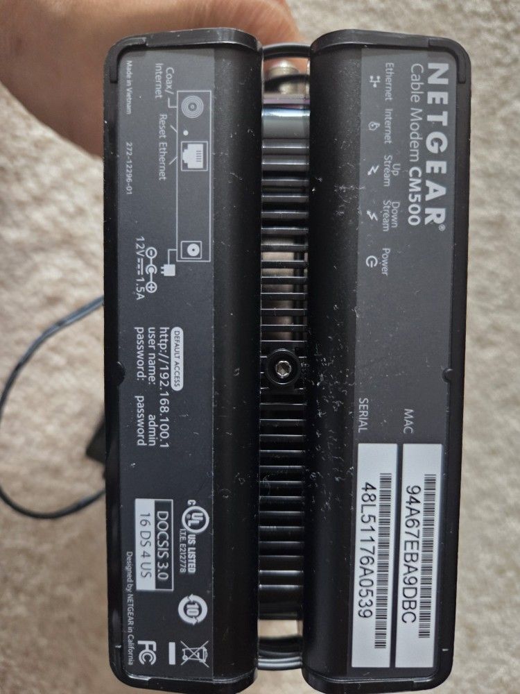 Netgear Cable Modem CM500