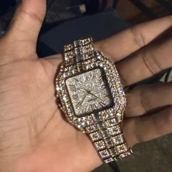 Moissanite Cartier Watch (Vvs quality)