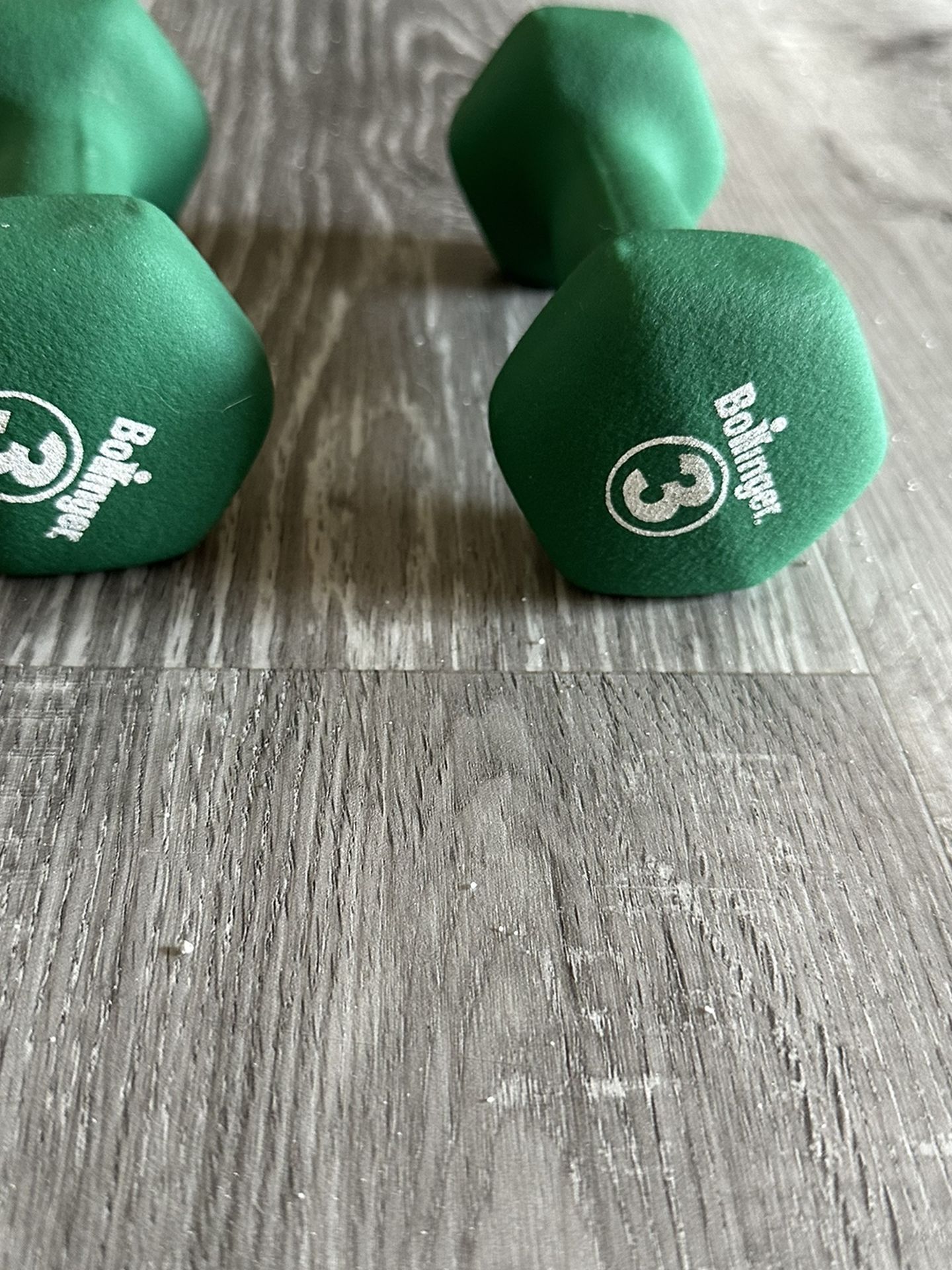 Set Of 3 Lbs Dumbbells.